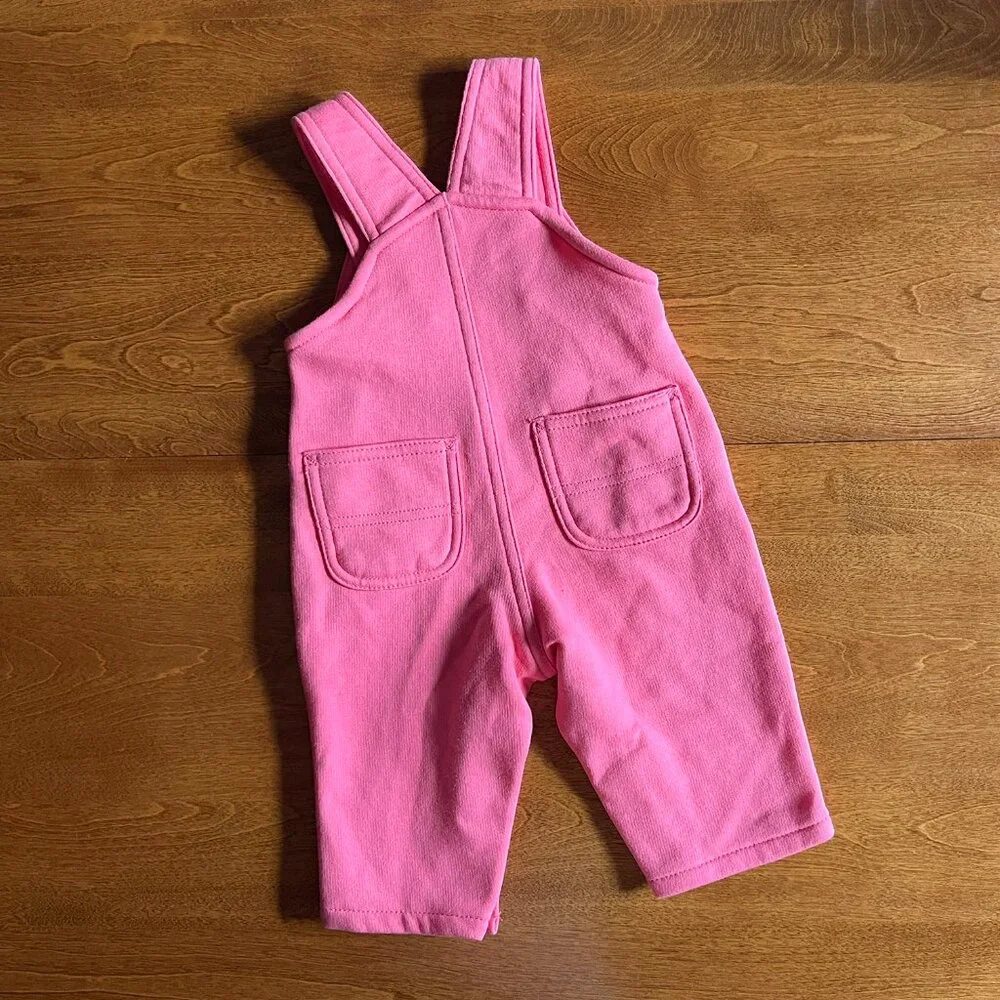 Carhartt pink soft overalls 9m NWOT